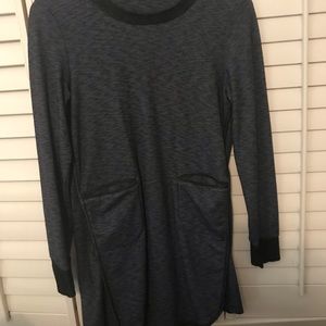 BCBG heather navy dress